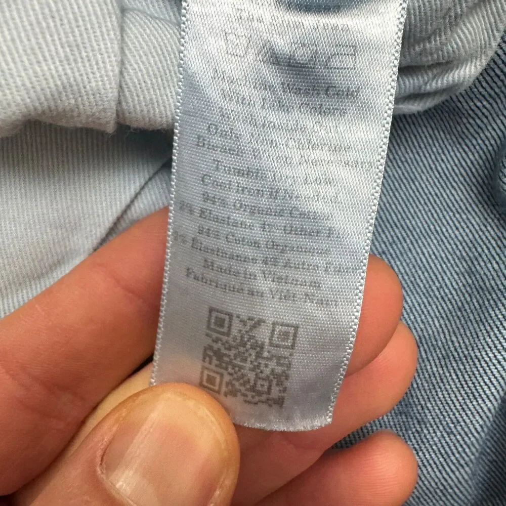 Everlane Uniform Slim Fit Denim Jeans Mens 38x30 Medium Wash Organic Cotton
